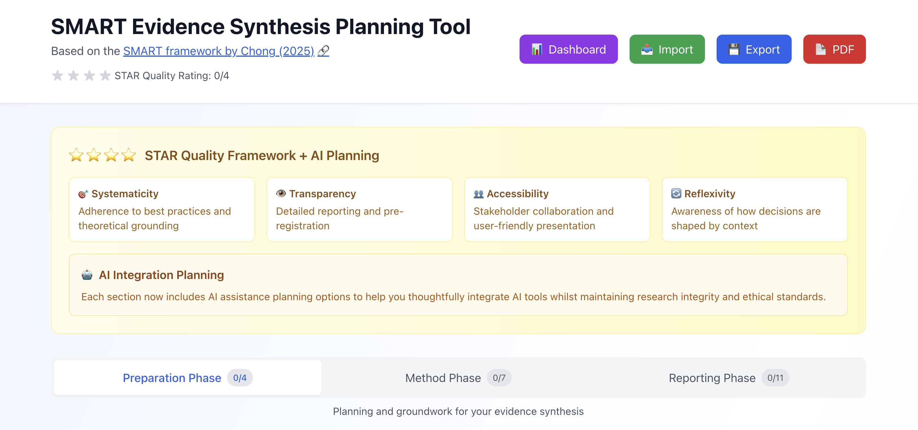 SMART Planning Tool
